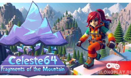 Celeste 64: Fragments of the Mountain game cover art logo wallpaper