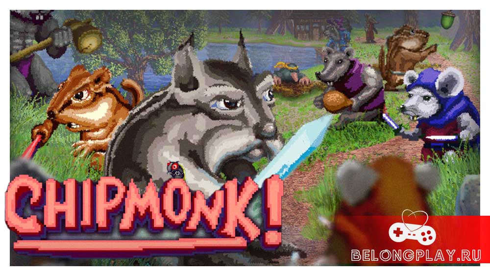 Chipmonk! game cover art logo wallpaper beatemup steam playstation xbox switch