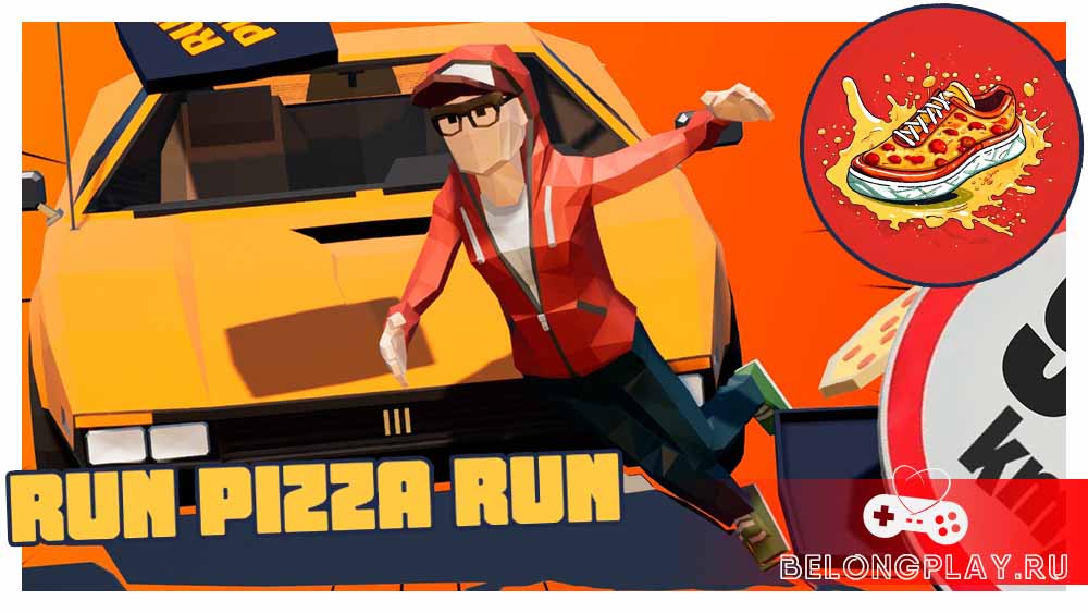 Run Pizza Run game cover art logo wallpaper