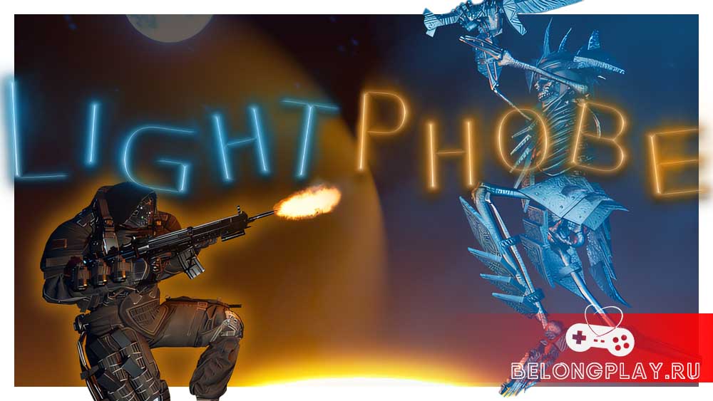 Lightphobe game cover art logo wallpaper