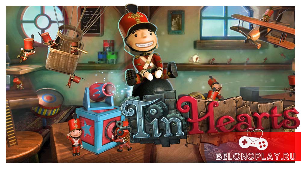 Tin Hearts game cover art logo wallpaper