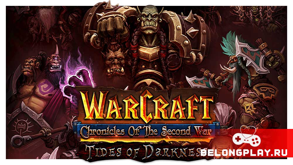 Chronicles of the Second War Warcraft 2 game cover art logo wallpaper