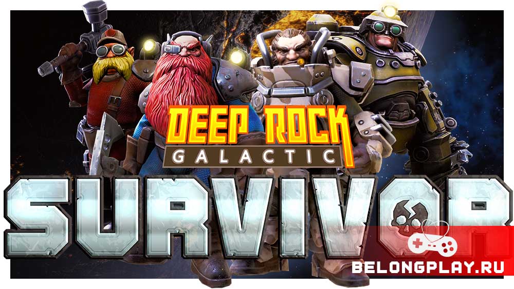 Deep Rock Galactic: Survivor game cover art logo wallpaper characters