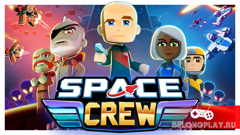 SPACE CREW game cover art logo wallpaper
