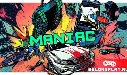 Maniac game cover art logo wallpaper
