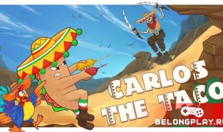 Carlos the Taco game art logo