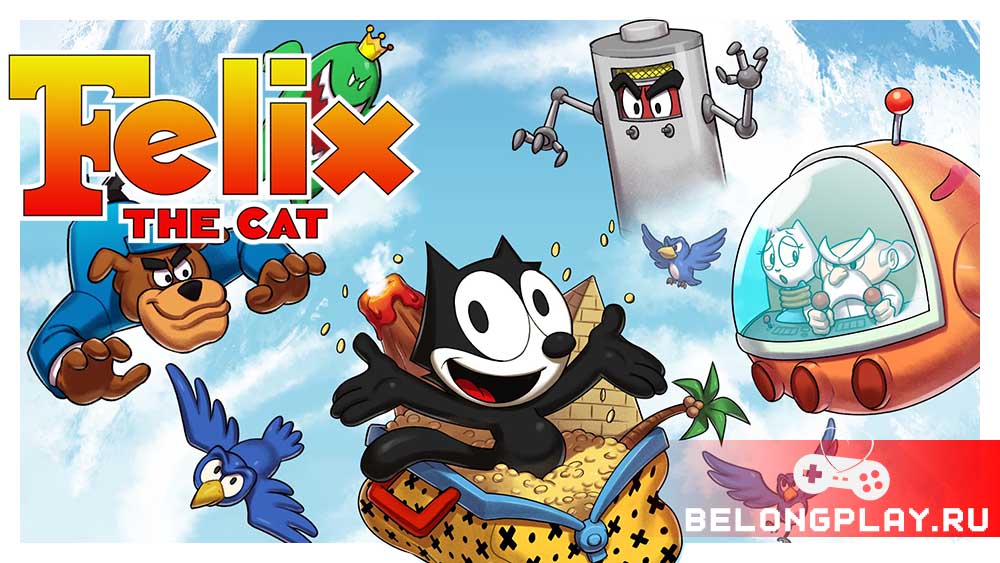 Felix the Cat game cover art logo wallpaper