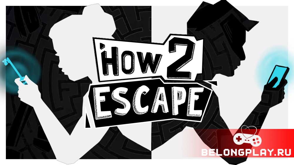 How 2 Escape game cover art logo wallpaper