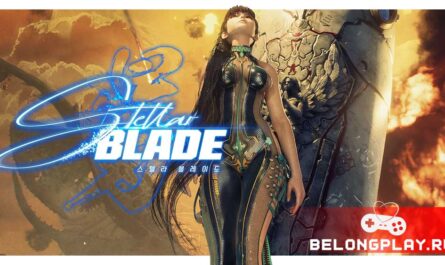 Stellar Blade game cover art logo wallpaper