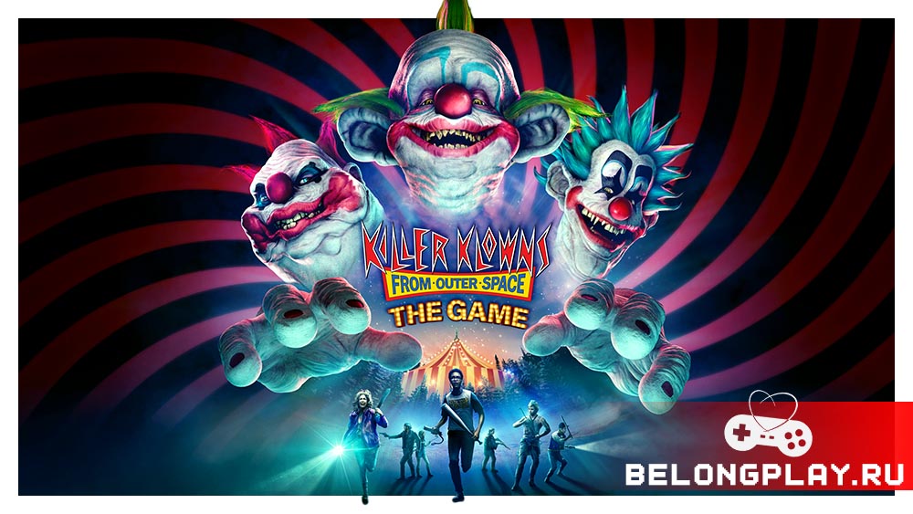Killer Klowns From Outer Space: The Game cover art logo wallpaper
