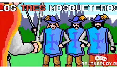 Los Tres Mosqueteros game cover art logo wallpaper dos retro