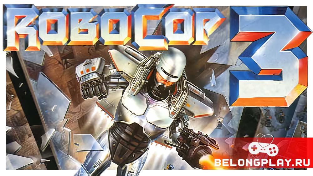 RoboCop 3 game cover art logo wallpaper