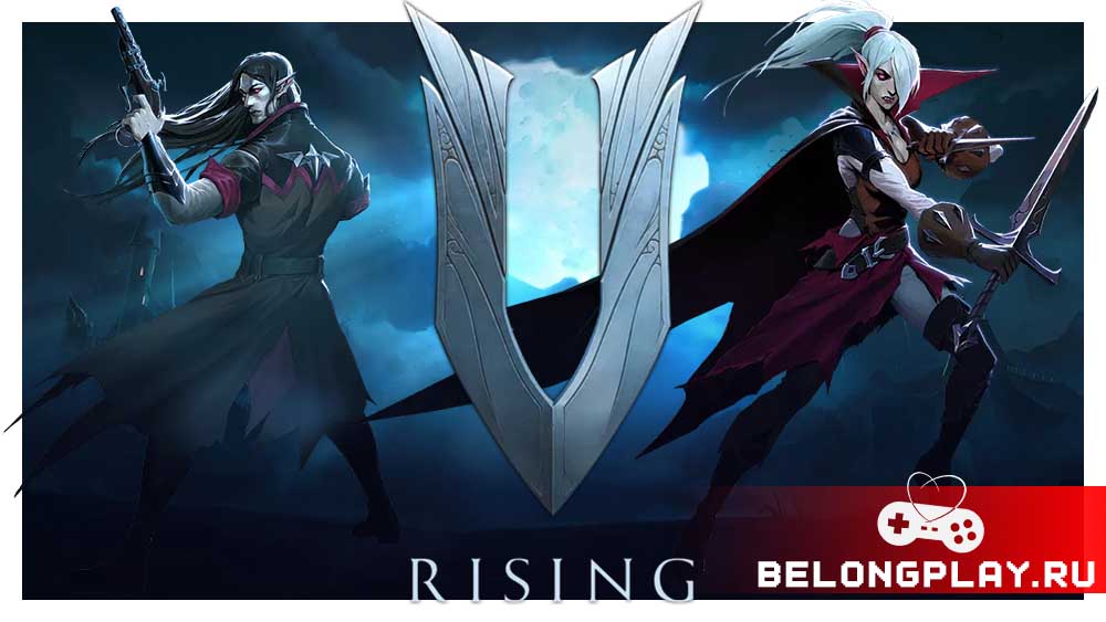 V Rising game cover art logo wallpaper