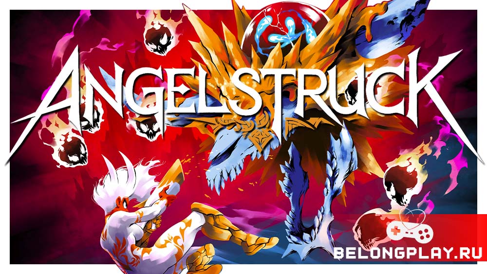 Angelstruck game cover art logo wallpaper indie game turkey gamedev poster