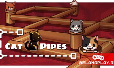Cat Pipes game cover art logo wallpaper