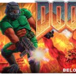 DOOM 1993 game cover art logo wallpaper poster