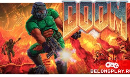 DOOM 1993 game cover art logo wallpaper poster