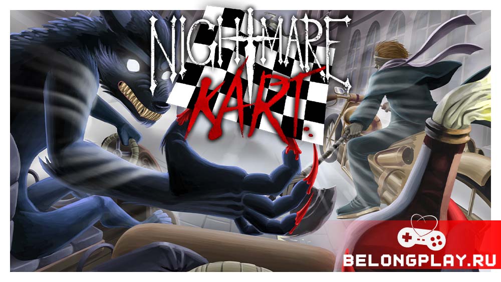 Nightmare Kart game cover art logo wallpaper