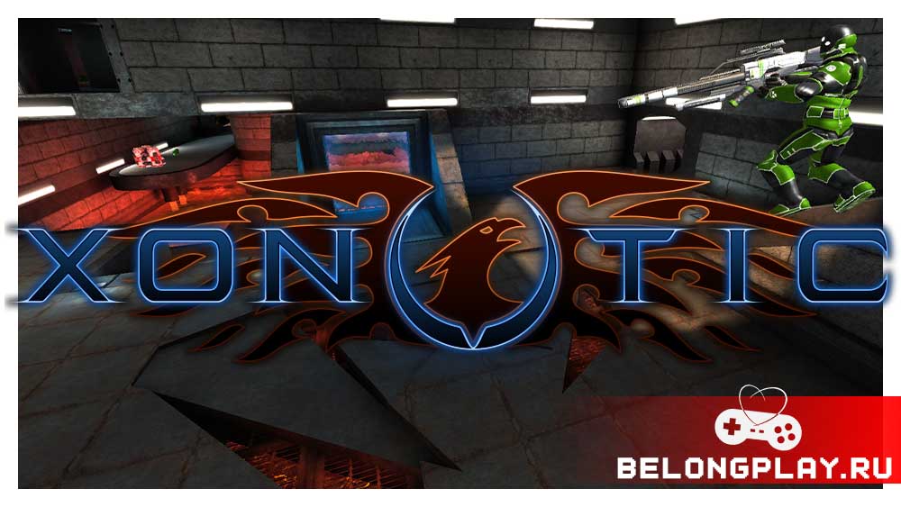 Xonotic game cover art logo wallpaper free2play fps shooter open source