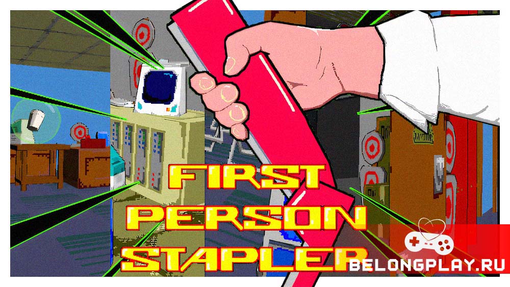 First Person Stapler game cover art logo wallpaper