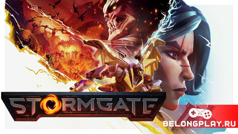 Stormgate game cover art logo wallpaper poster 2024 early access rts strategy