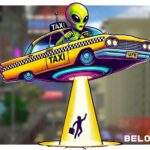 UFO Taxi game cover art logo wallpaper