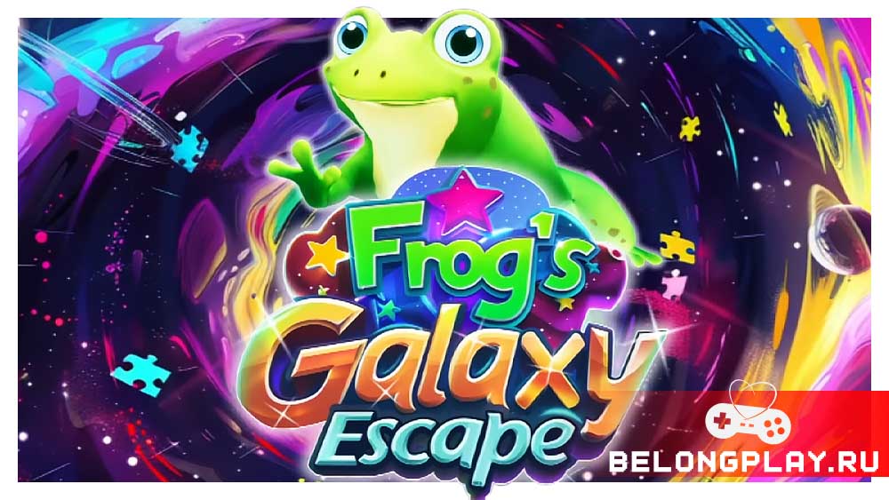 Frog's Galaxy Escape game cover art logo wallpaper poster