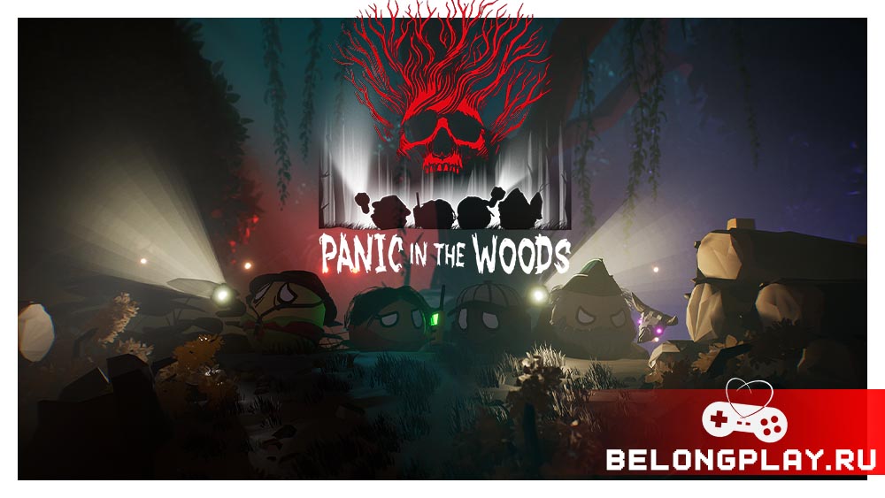 Panic In The Woods game cover art logo wallpaper poster