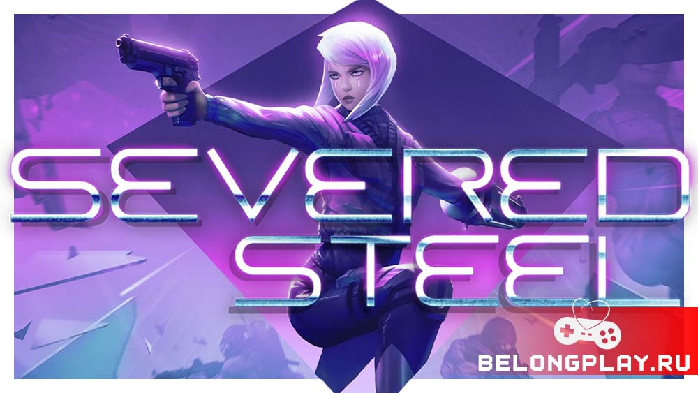 Severed Steel game cover art logo wallpaper poster indie fps girl cyberpunk