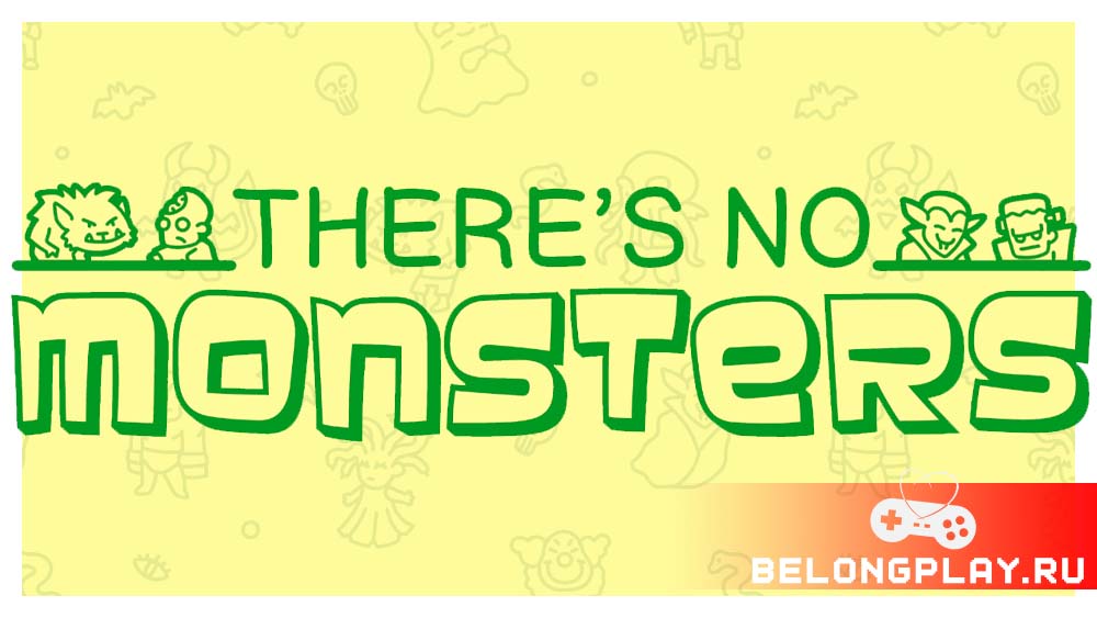 There's No Monsters game cover art logo wallpaper poster