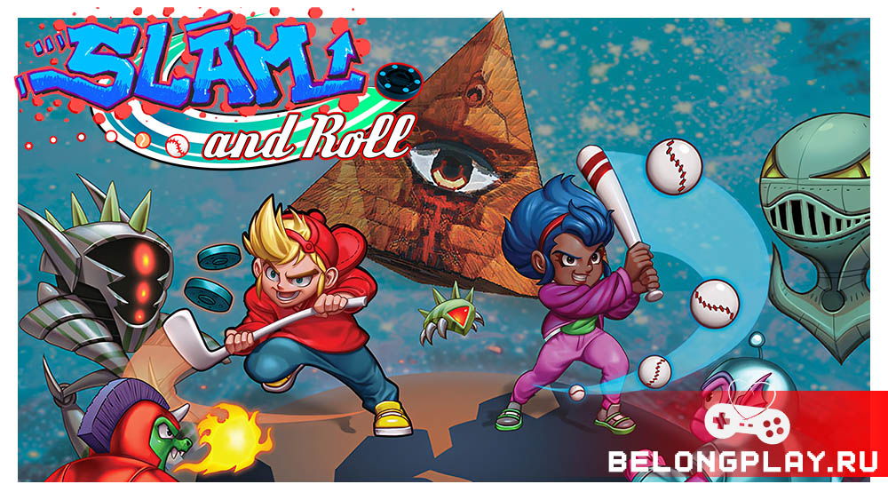 Slam and Roll game cover art logo wallpaper