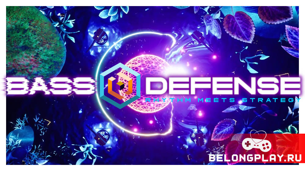 Bass Defense Rhythm Meets Strategy game cover art logo wallpaper poster