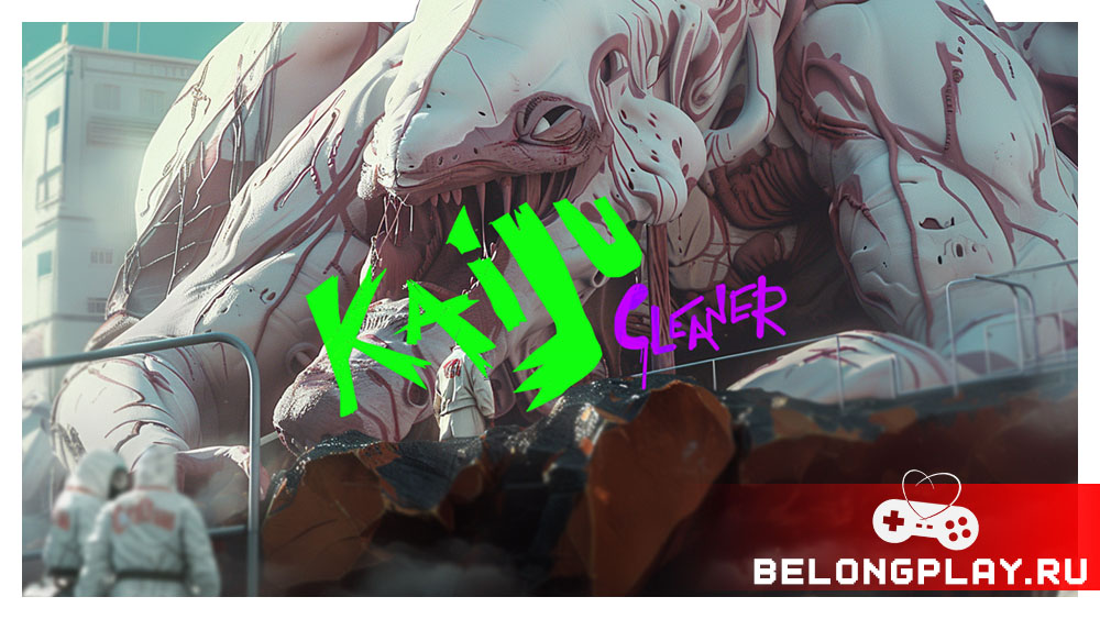 Kaiju cleaner One More Time game cover art logo wallpaper poster
