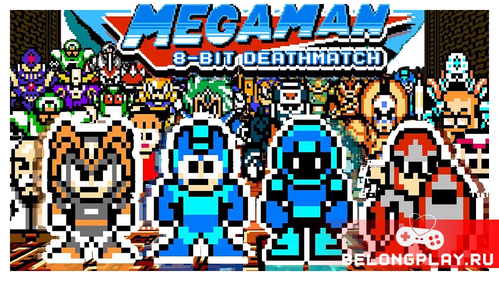 Mega Man 8-Bit Deathmatch game cover art logo wallpaper poster