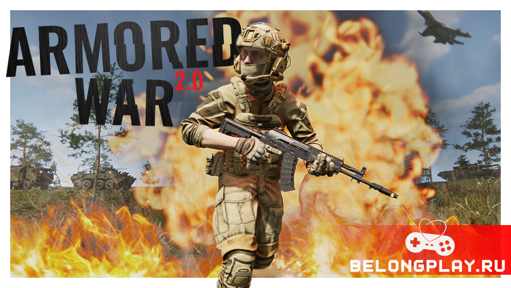 Armored War game cover art logo wallpaper poster