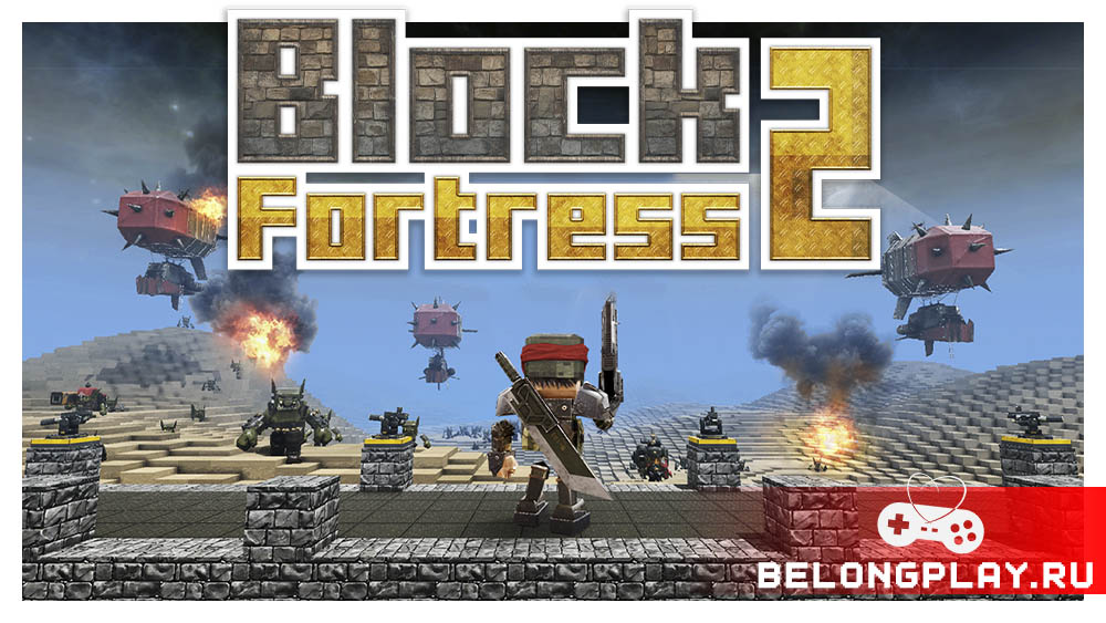 Block Fortress 2 game cover art logo wallpaper poster