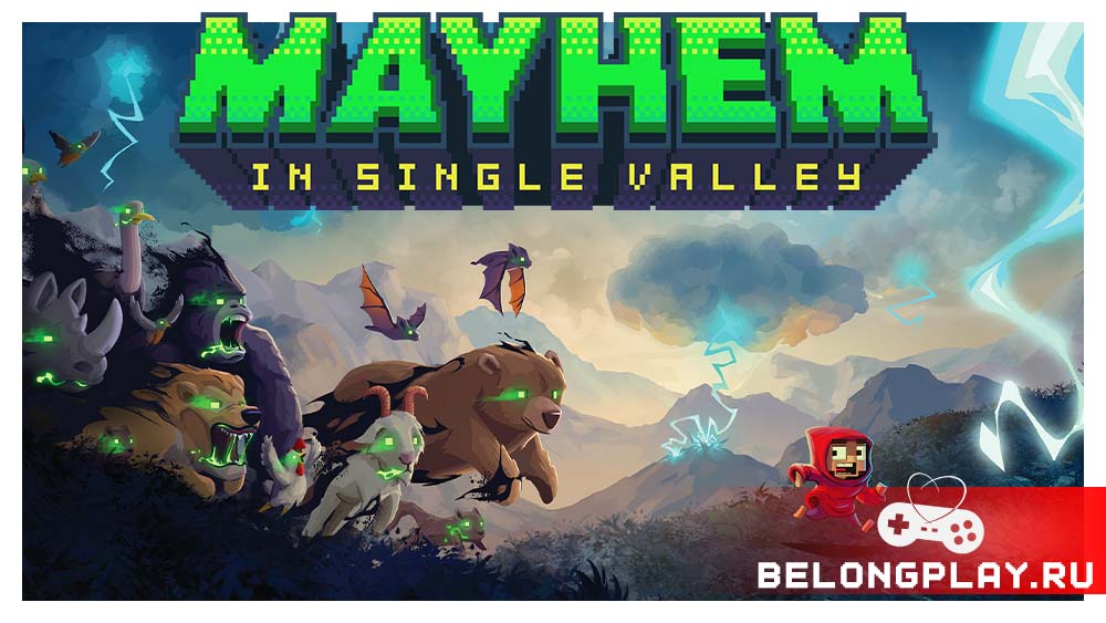 Mayhem in Single Valley game cover art logo wallpaper poster