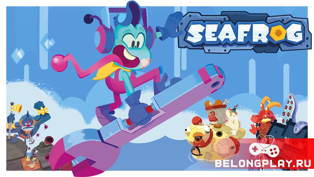 Seafrog game cover art logo wallpaper poster