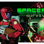 Spacepunk Survival game cover art logo wallpaper poster