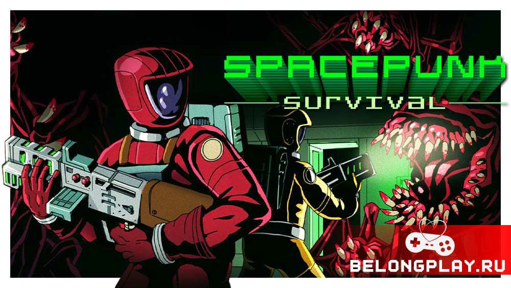Spacepunk Survival game cover art logo wallpaper poster