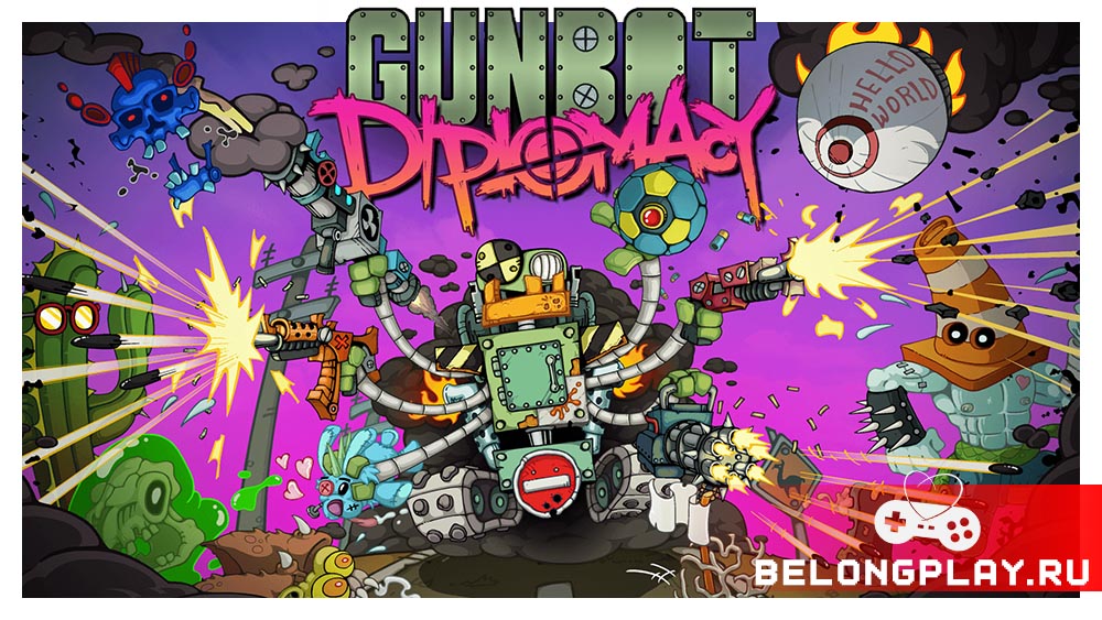Gunbot Diplomacy game cover art logo wallpaper poster