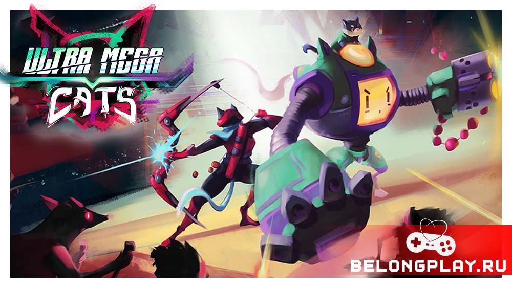 Ultra Mega Cats game cover art logo wallpaper poster