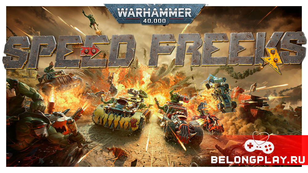 Warhammer 40,000: Speed Freeks game cover art logo wallpaper poster