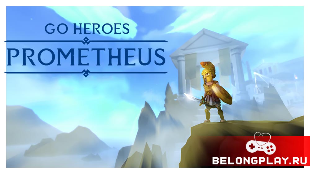 GO HEROES: Prometheus game cover art logo wallpaper poster turn-based videogame greece gamejam athens
