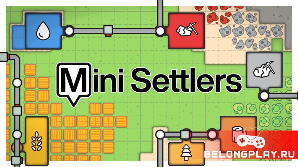 Mini Settlers game cover art logo wallpaper poster