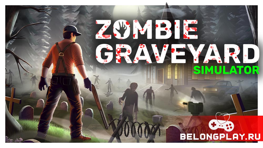 Zombie Graveyard Simulator game cover art logo wallpaper poster